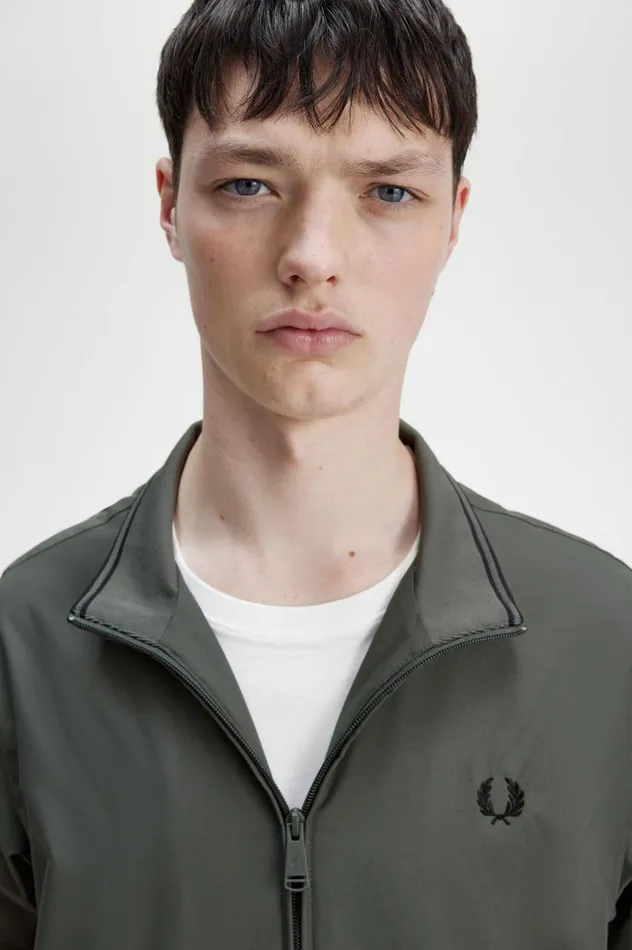 Men Brentham Jacket Field Green Fred Perry Coats and Jackets