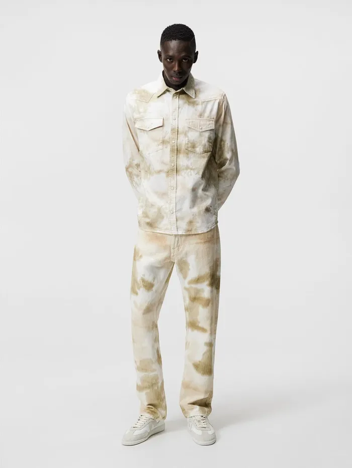 Men Carson DripDye Shirt Aloe JLindeberg Jeans Men Carson DripDye Shirt Aloe JLindeberg Jeans