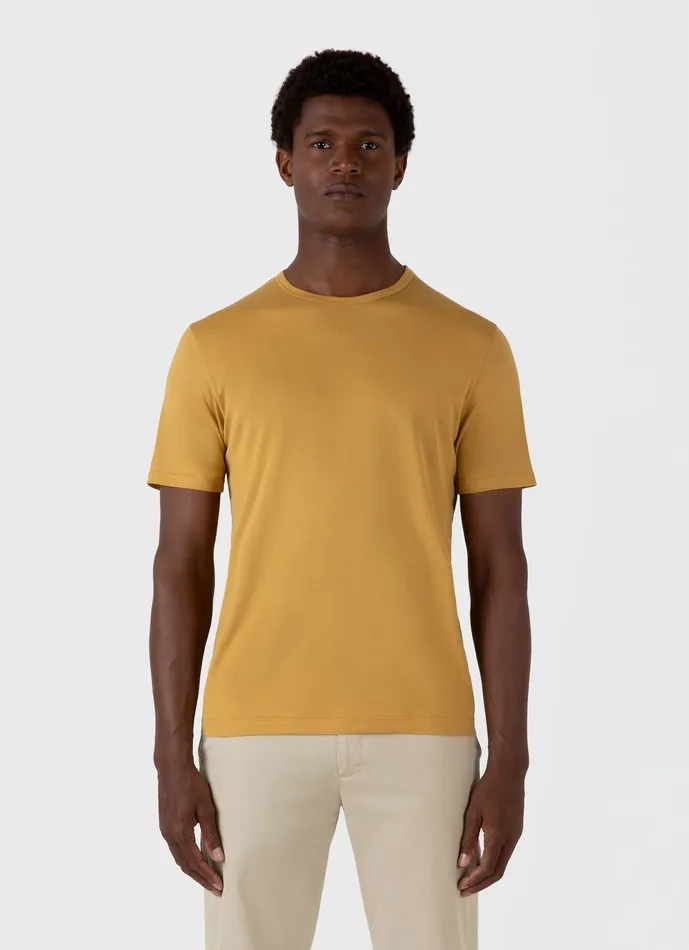Men Classic Tshirt Mustard Tshirts ussunspel