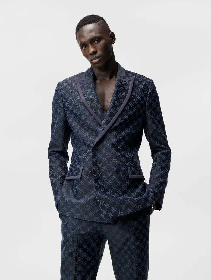 Men Doryl S JL Jacquard Blazer JL Navy JLindeberg Blazers