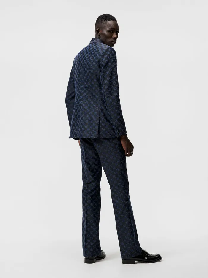 Men Doryl S JL Jacquard Blazer JL Navy JLindeberg Blazers