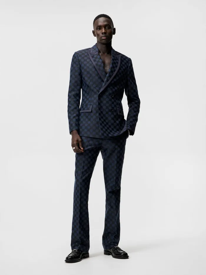 Men Doryl S JL Jacquard Blazer JL Navy JLindeberg Blazers
