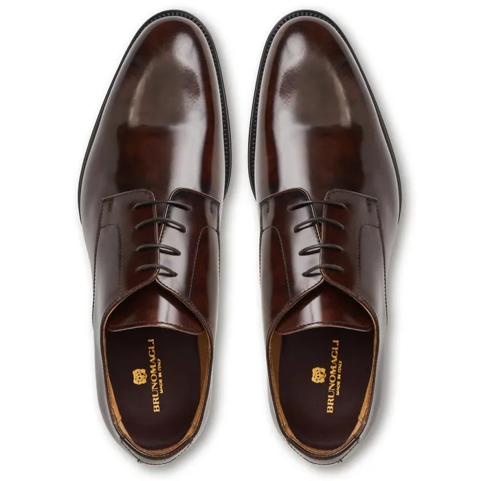 Men Dress Shoes Bruno Magli Asti Traditional Dress DerbyBrown
