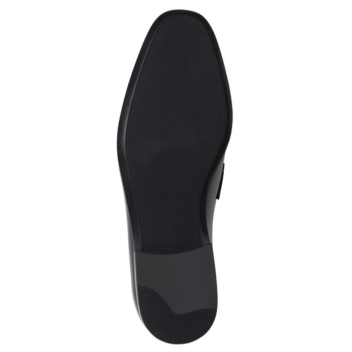 Men Dress Shoes Bruno Magli Saffo Slip On Black Bit Loafer Black Leather