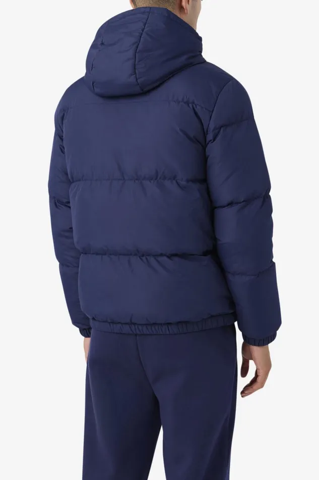 Men Fila Sweaters and Outerwear Jake Puffer Jacket Fila Navy Fila Red Men Fila Sweaters and Outerwear Jake Puffer Jacket Fila Navy Fila Red