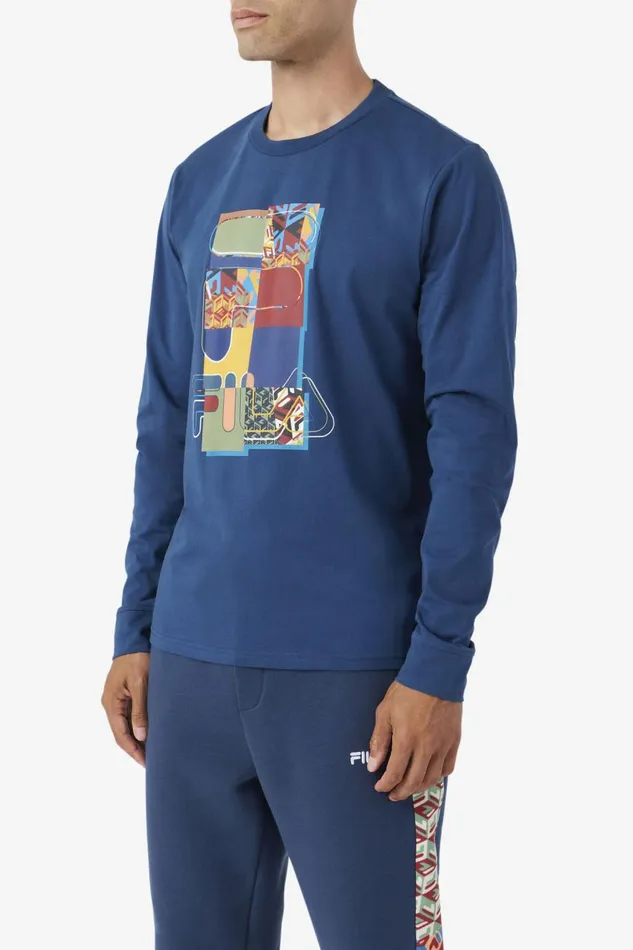 Men Fila Tops Kavish Crew Moonlit Ocean