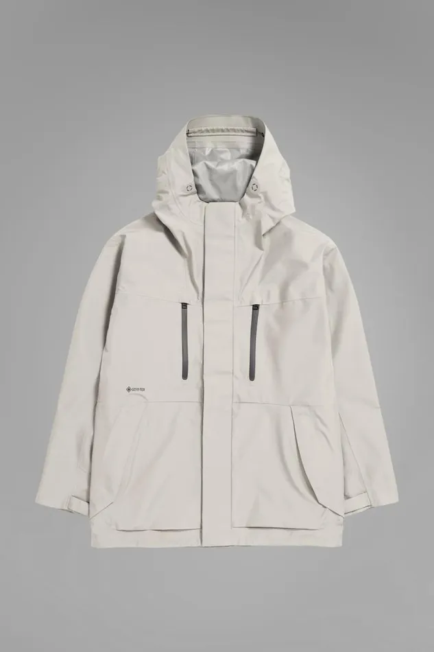 Men GoreTex 3L Hooded Parka Jacket Mid Khaki Norse Projects Outerwear