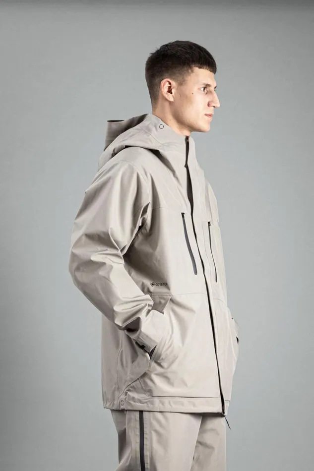 Men GoreTex 3L Hooded Parka Jacket Mid Khaki Norse Projects Outerwear