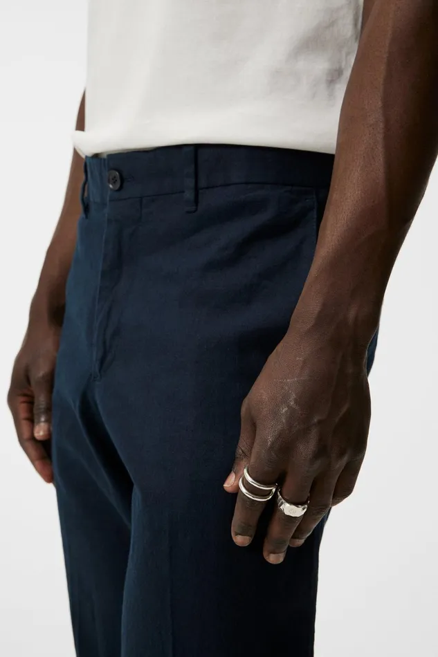 Men Grant Linen Stretch Pants JL Navy JLindeberg Trousers Men Grant Linen Stretch Pants JL Navy JLindeberg Trousers