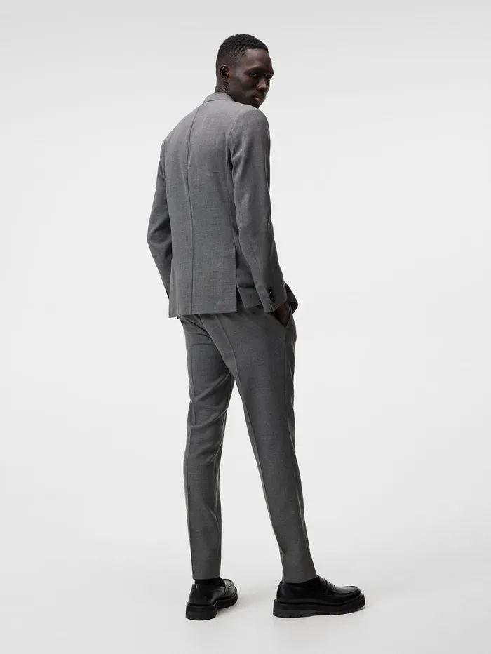 Men Hopper U Active Hopsack Blazer Grey Melange JLindeberg Blazers Men Hopper U Active Hopsack Blazer Grey Melange JLindeberg Blazers