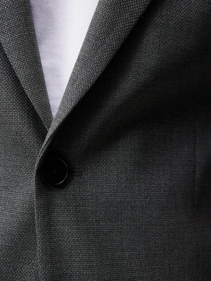 Men Hopper U Active Hopsack Blazer Grey Melange JLindeberg Blazers Men Hopper U Active Hopsack Blazer Grey Melange JLindeberg Blazers