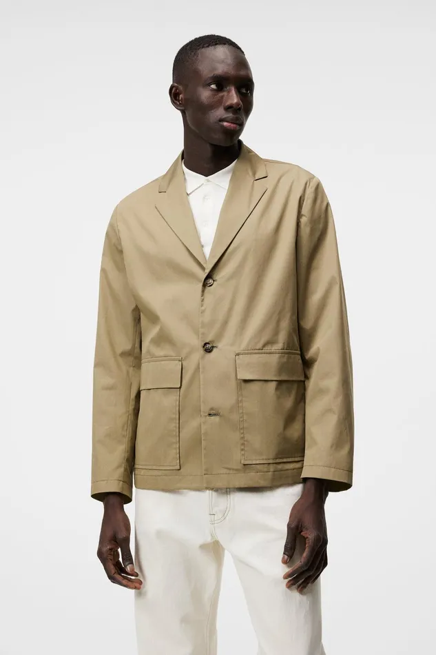 Men Jack Light Cotton Blazer Aloe JLindeberg Blazers