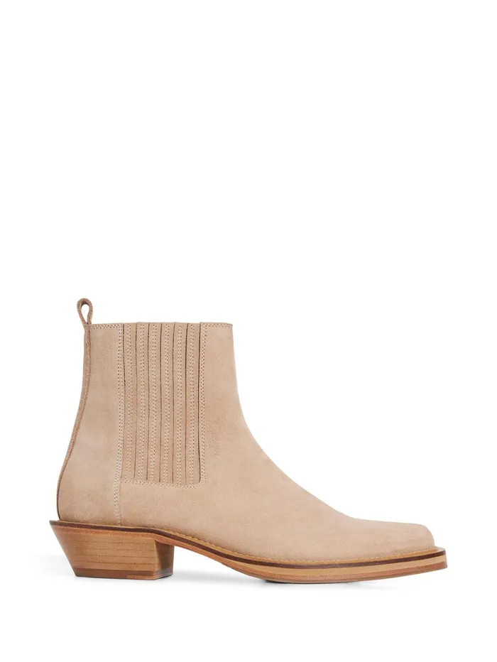 Men James Square Toe Boot Safari Beige JLindeberg Shoes Men James Square Toe Boot Safari Beige JLindeberg Shoes