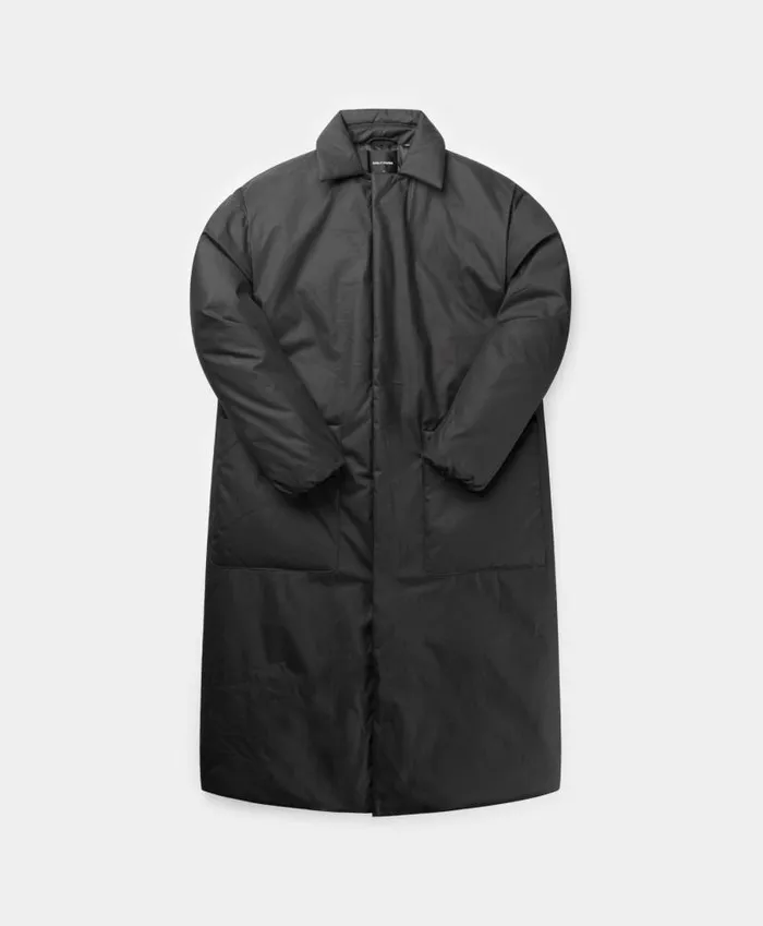 Men Jet Black Rano Puffer Coat Daily Paper Jackets