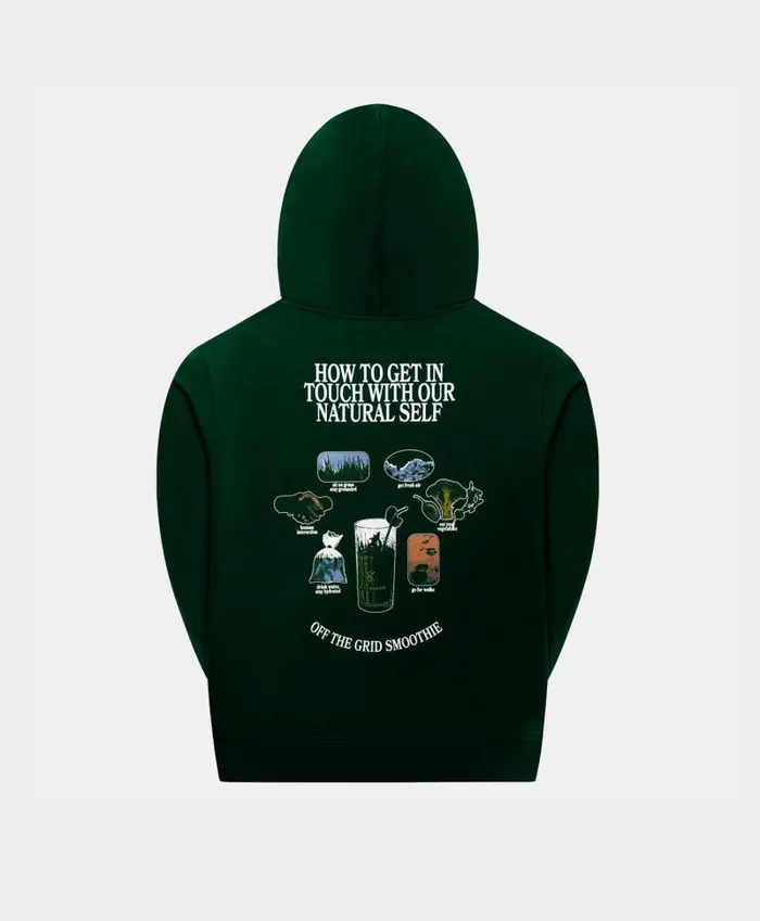 Men Jet Black Smoothie Hoodie Daily Paper Hoodies and Sweaters