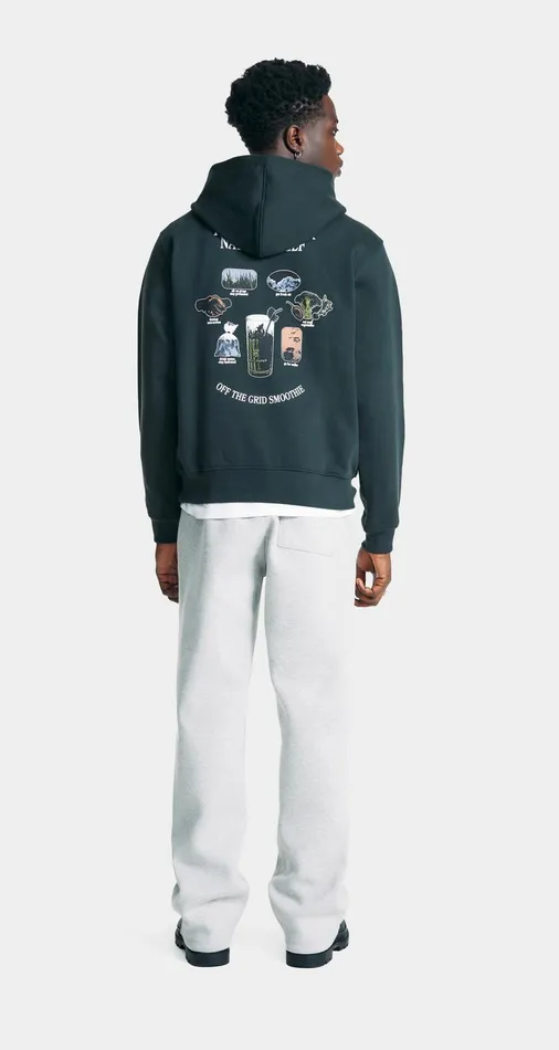 Men Jet Black Smoothie Hoodie Daily Paper Hoodies and Sweaters