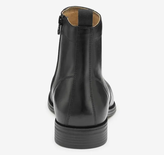 Men Johnston and Murphy Boots Lewis Zip Boot Black Full Grain Men Johnston and Murphy Boots Lewis Zip Boot Black Full Grain