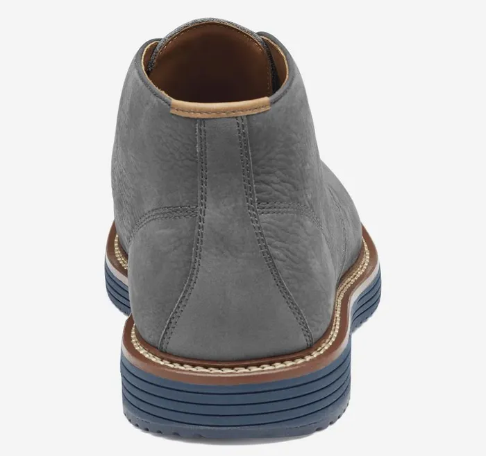 Men Johnston and Murphy Boots Upton Chukka Gray Nubuck Men Johnston and Murphy Boots Upton Chukka Gray Nubuck