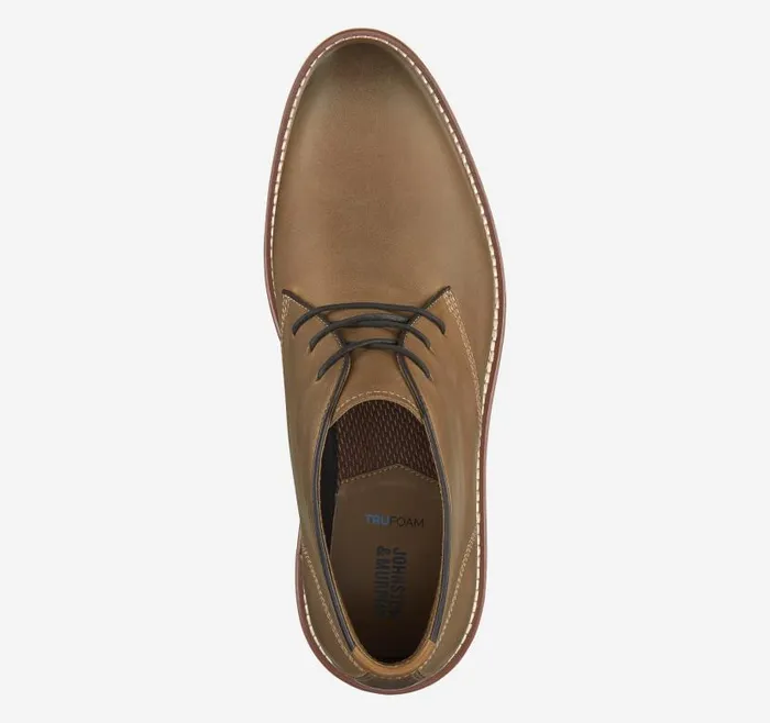 Men Johnston and Murphy Boots Upton Chukka Tan Oiled Full Grain Men Johnston and Murphy Boots Upton Chukka Tan Oiled Full Grain