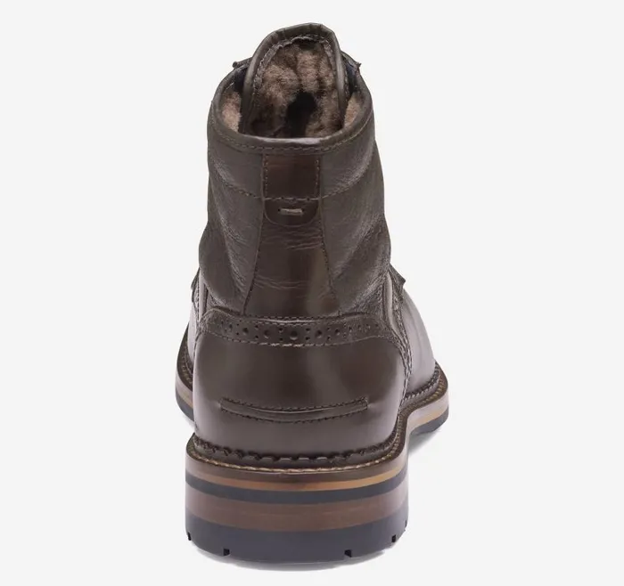 Men Johnston and Murphy Boots XC Flex Connelly Shearling Boot Mahogany Full Grain Men Johnston and Murphy Boots XC Flex Connelly Shearling Boot Mahogany Full Grain