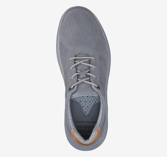 Men Johnston and Murphy LaceUps Activate UThroat Gray Nubuck Men Johnston and Murphy LaceUps Activate UThroat Gray Nubuck