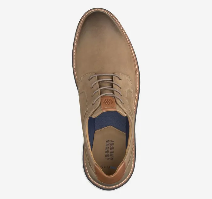 Men Johnston and Murphy LaceUps Braydon Plain Toe Dark Taupe Oiled Nubuck Men Johnston and Murphy LaceUps Braydon Plain Toe Dark Taupe Oiled Nubuck