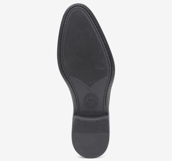 Men Johnston and Murphy LaceUps Flynch Plain Toe Black Italian Calfskin
