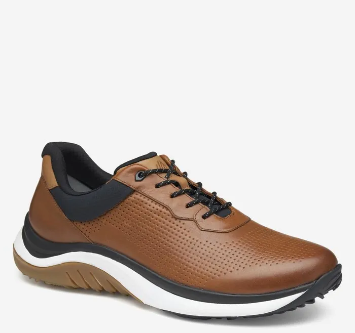 Men Johnston and Murphy LaceUps HT1Luxe UThroat Tan Waterproof Full Grain
