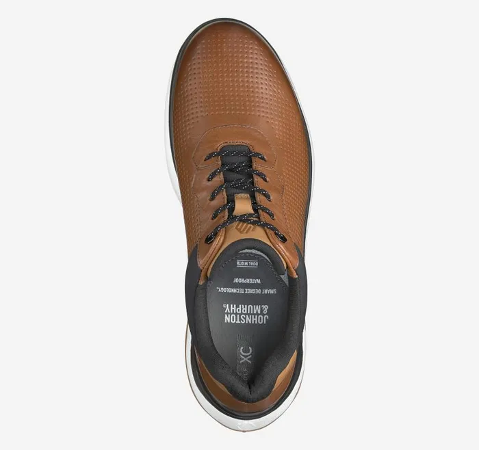 Men Johnston and Murphy LaceUps HT1Luxe UThroat Tan Waterproof Full Grain
