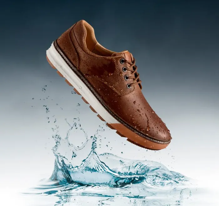 Men Johnston and Murphy LaceUps McGuffey Lug Plain Toe Tan Oiled Waterproof Full Grain