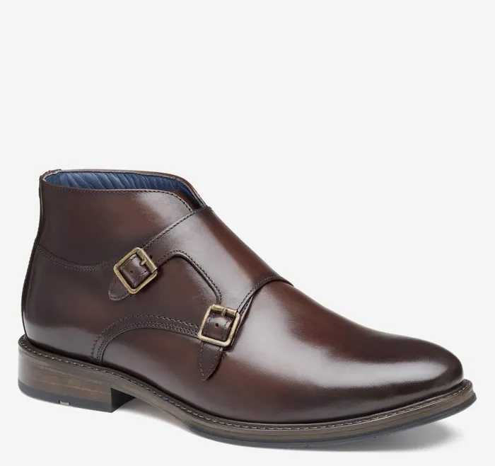 Men Johnston and Murphy LaceUps XC Flex Raleigh Double Buckle Boot Mahogany Full Grain Men Johnston and Murphy LaceUps XC Flex Raleigh Double Buckle Boot Mahogany Full Grain