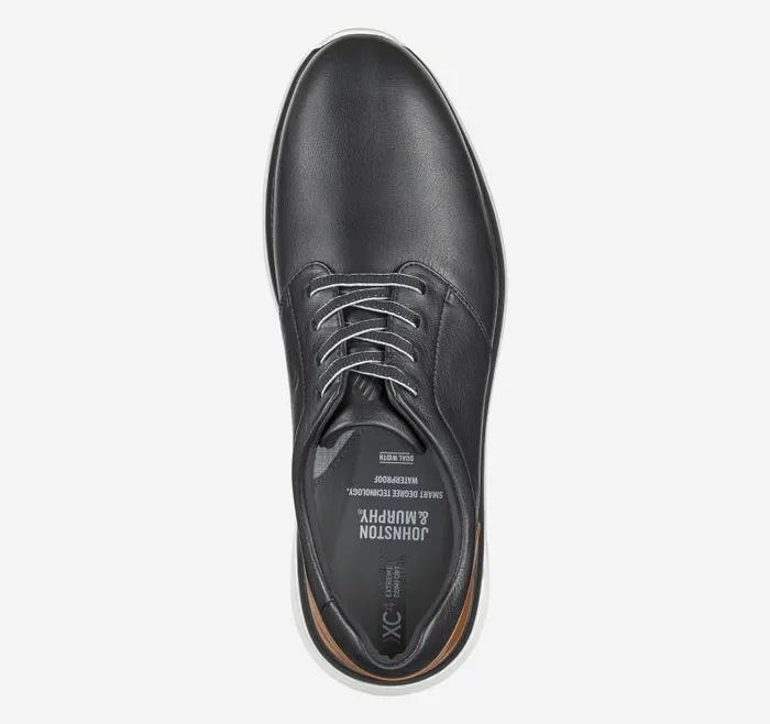 Men Johnston and Murphy LaceUps XC4 Prentiss 2 Plain Toe Black Waterproof Full Grain Men Johnston and Murphy LaceUps XC4 Prentiss 2 Plain Toe Black Waterproof Full Grain