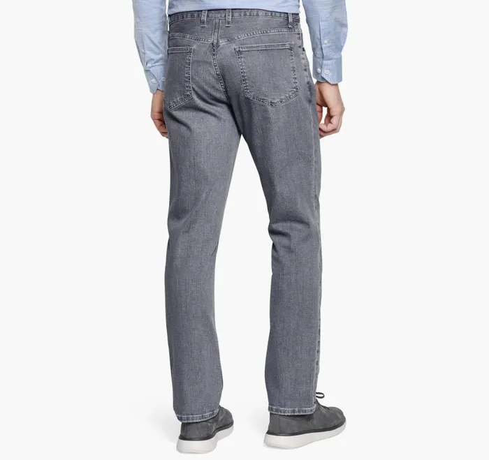 Men Johnston and Murphy Pants and Jeans Denim Jeans Gray Wash