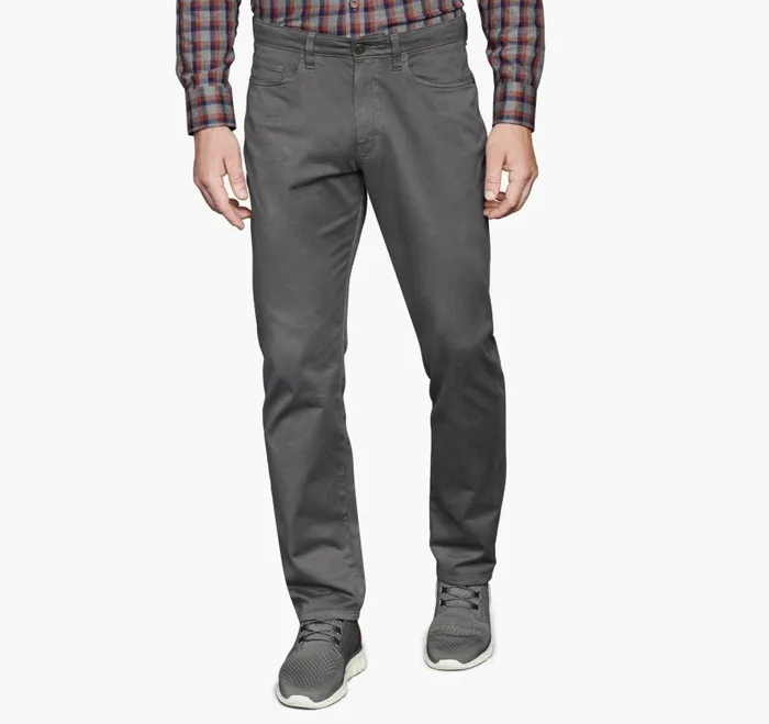 Men Johnston and Murphy Pants and Jeans FivePocket Pants Dark Charcoal