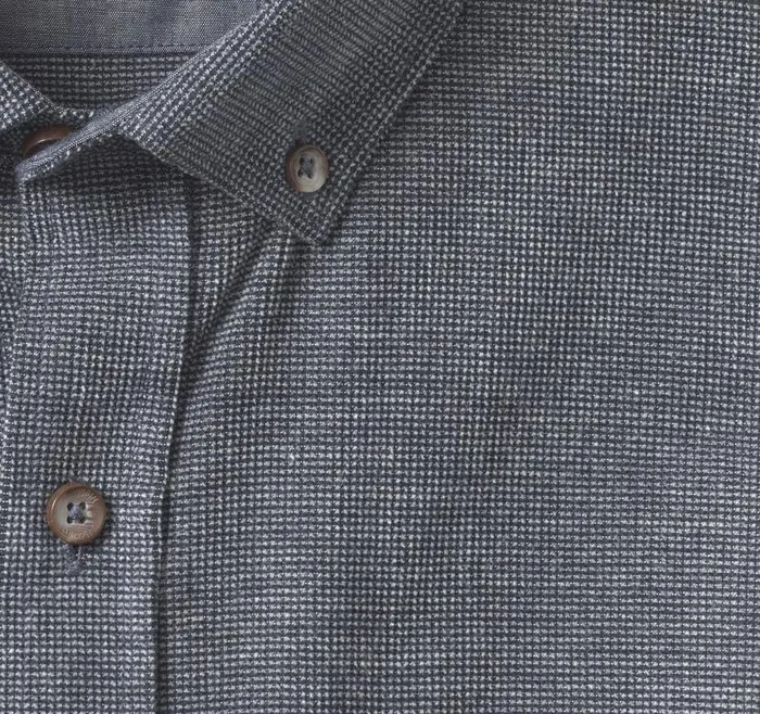 Men Johnston and Murphy Shirts Corduroy Shirt Navy Textured
