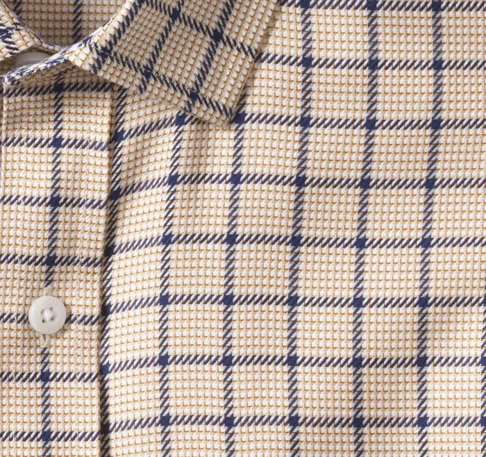 Men Johnston and Murphy Shirts NonIron Dress Shirt Rust Angled Neat Windowpane Men Johnston and Murphy Shirts NonIron Dress Shirt Rust Angled Neat Windowpane