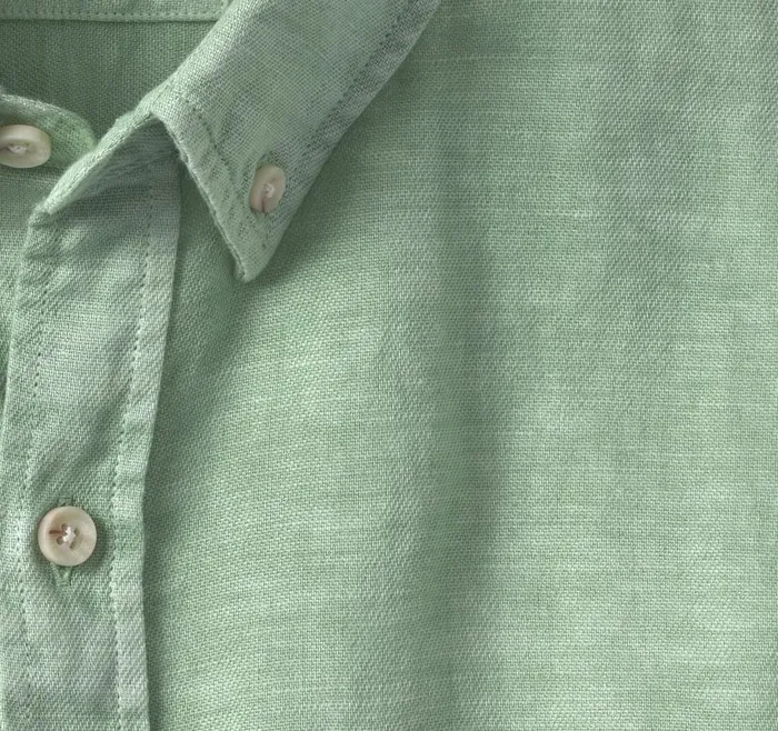 Men Johnston and Murphy ShortSleeve Shirts Garment Dyed Shirt Green