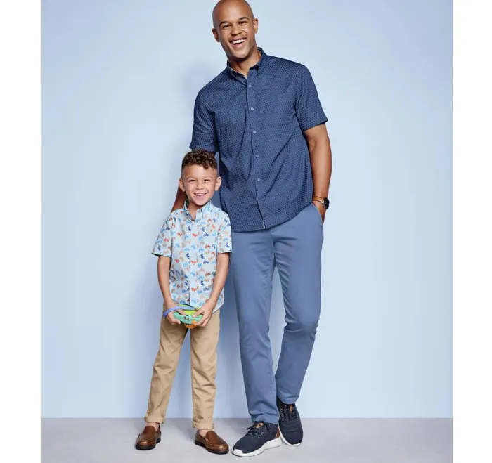 Men Johnston and Murphy ShortSleeve Shirts Textured Cotton ShortSleeve Shirt Navy Linked Flower Men Johnston and Murphy ShortSleeve Shirts Textured Cotton ShortSleeve Shirt Navy Linked Flower