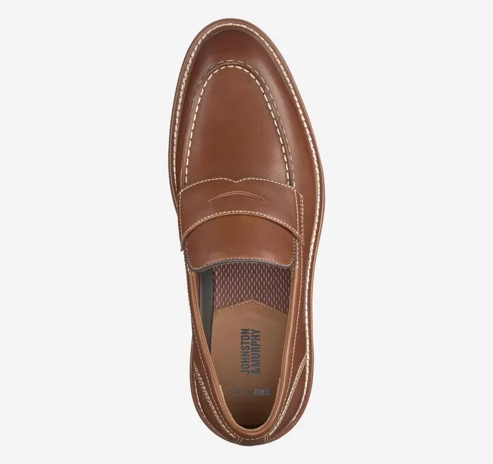 Men Johnston and Murphy SlipOns and Loafers Upton Penny Loafer Tan Full Grain Men Johnston and Murphy SlipOns and Loafers Upton Penny Loafer Tan Full Grain