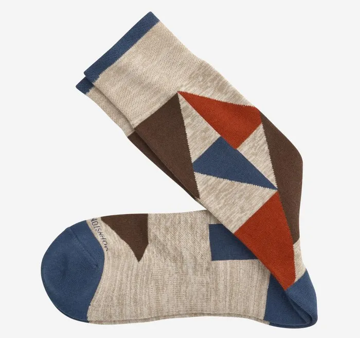 Men Johnston and Murphy Socks First In Comfort Socks Khaki Multi