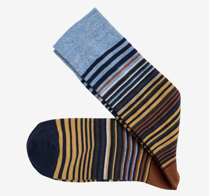 Men Johnston and Murphy Socks Striped Dress Socks Navyrust Heathered Multi Stripe Men Johnston and Murphy Socks Striped Dress Socks Navyrust Heathered Multi Stripe