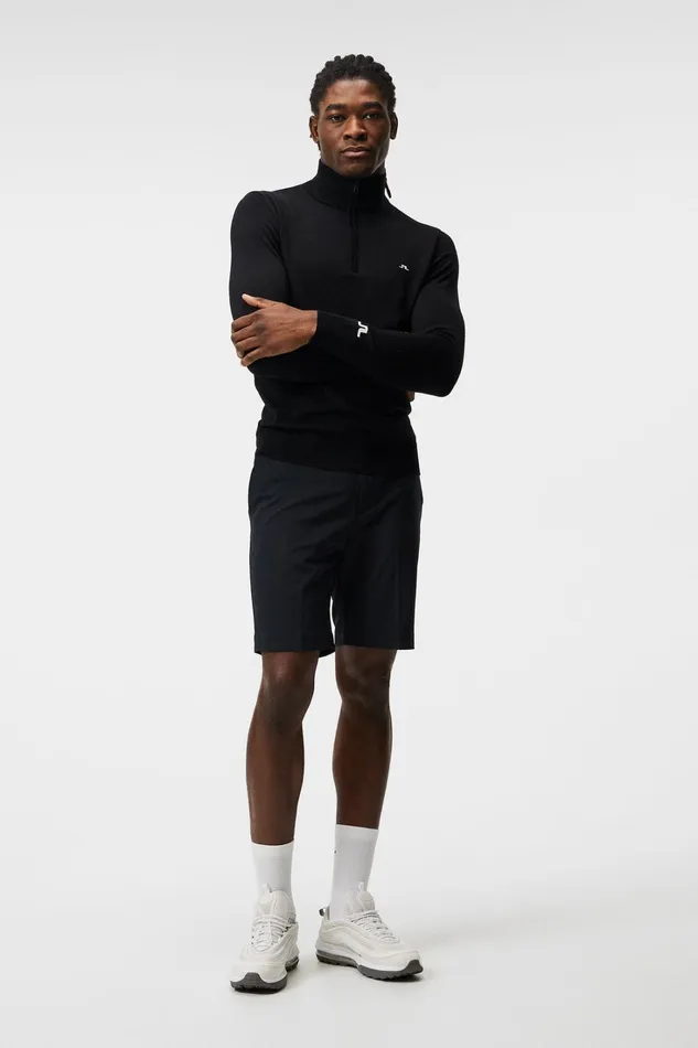 Men Kian Knitted Sweater Black JLindeberg Knitwear