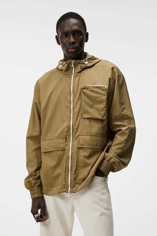 Men Klive Windbreaker Jacket Aloe JLindeberg Jackets