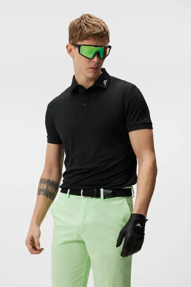 Men KV Regular Fit Polo Patina Green JLindeberg Polo Shirts