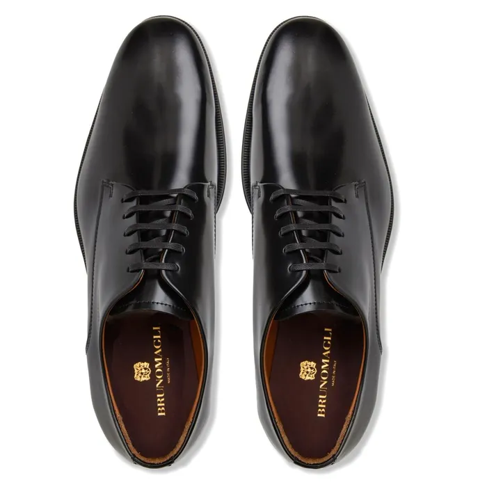 Men Laceups and Oxfords Bruno Magli Metti Derby Black Leather