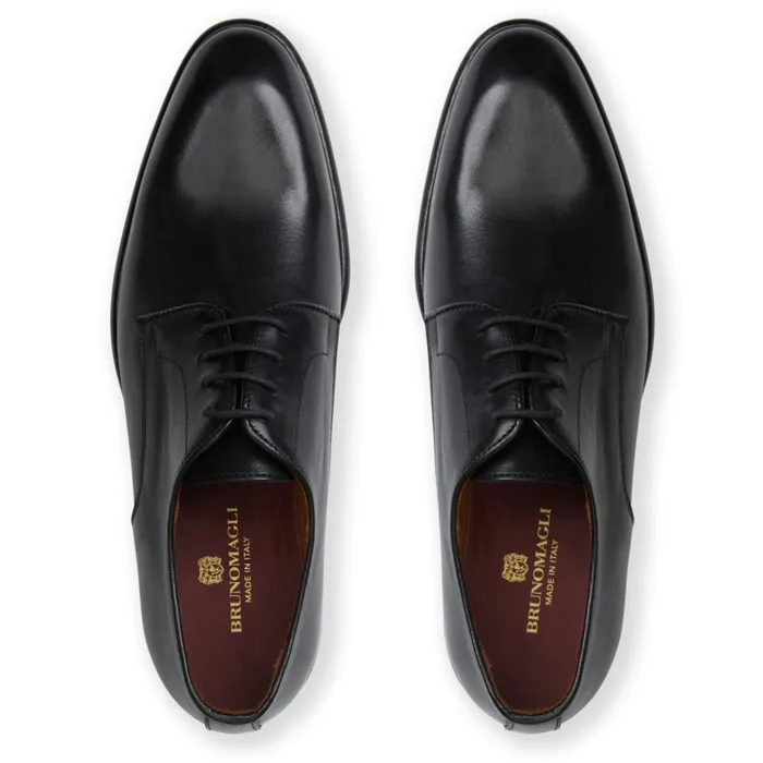 Men Laceups and Oxfords Bruno Magli Salerno Derby Black Leather