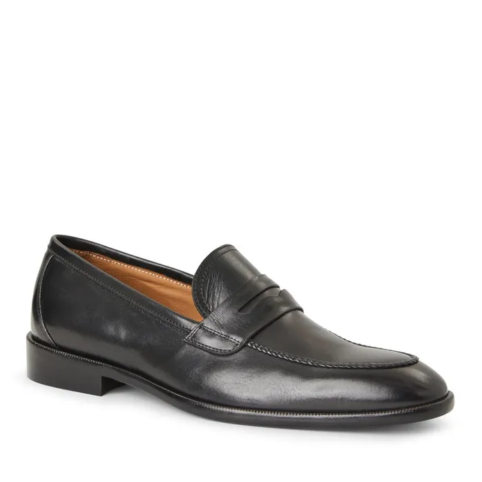 Men Loafers and Slipons Bruno Magli Arden Braided Leather LoaferBlack