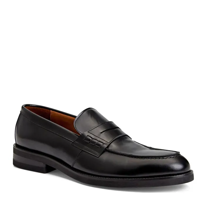 Men Loafers and Slipons Bruno Magli Carter Casual Loafer Black Leather