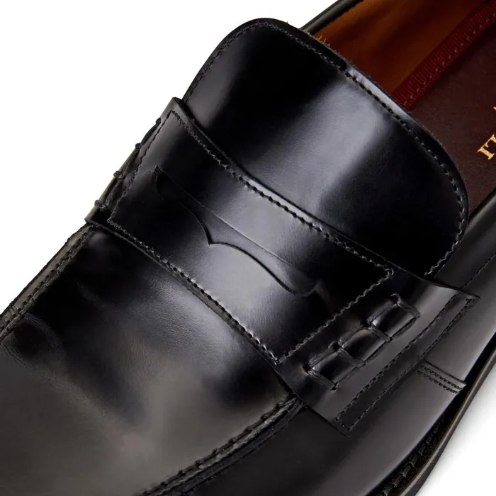 Men Loafers and Slipons Bruno Magli Carter Casual Loafer Black Leather