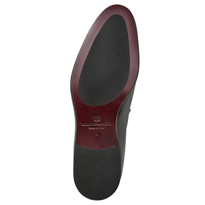 Men Loafers and Slipons Bruno Magli Danilo ALine Patent Leather Smoking SlipperBlack